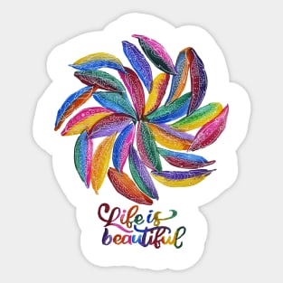 Feather Dacnce Sticker